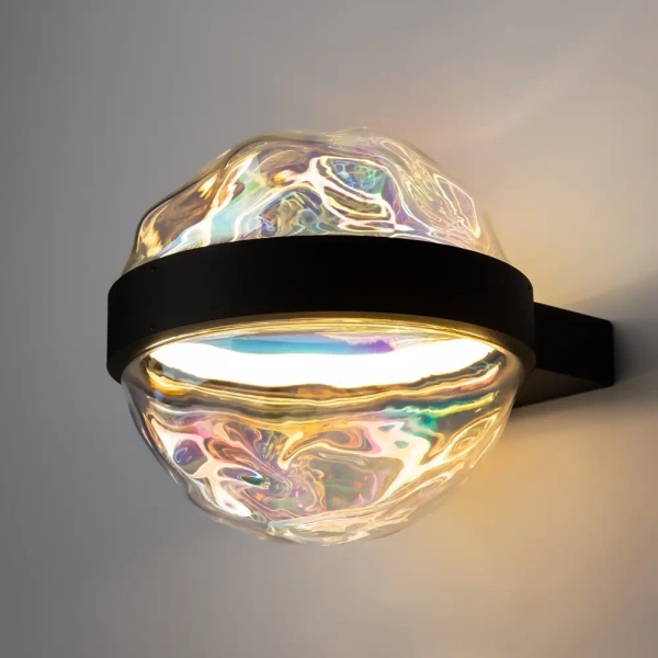 Kulisty kinkiet ścienny Misterio MOD379WL-L6B2.7K LED 6W 2700K kula czarny