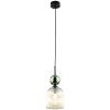 Nowoczesna wisząca lampa Sophia Green 11146 żebrowana zielona