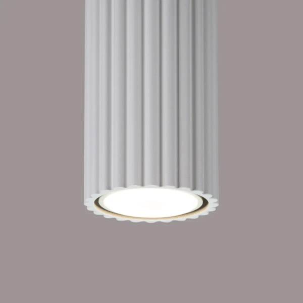 Sufitowa lampa podłużna KARBON SL.1531 ryflowana tubka biała