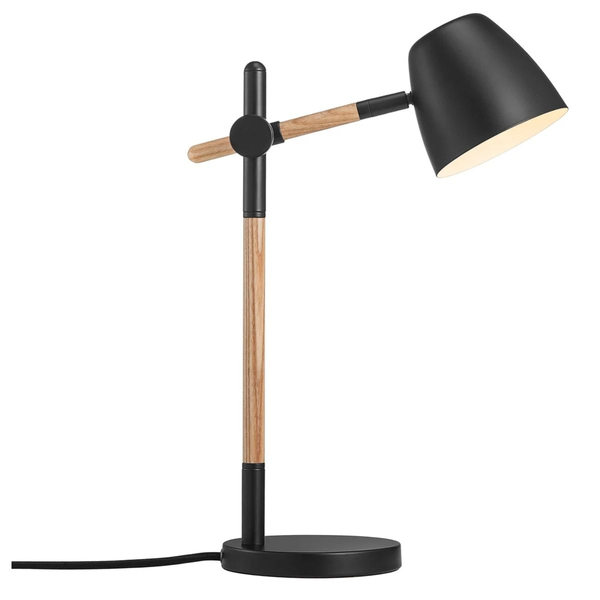 Lampka stołowa z regulacją Theo 2112645003 Nordlux metalowa czarna