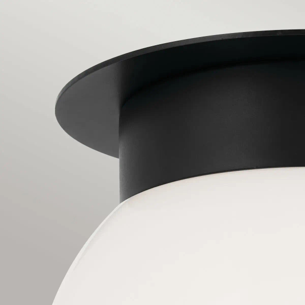 Minimalistyczna sufitowa lampa Albers KL-ALBERS-F-G-BK kula czarna