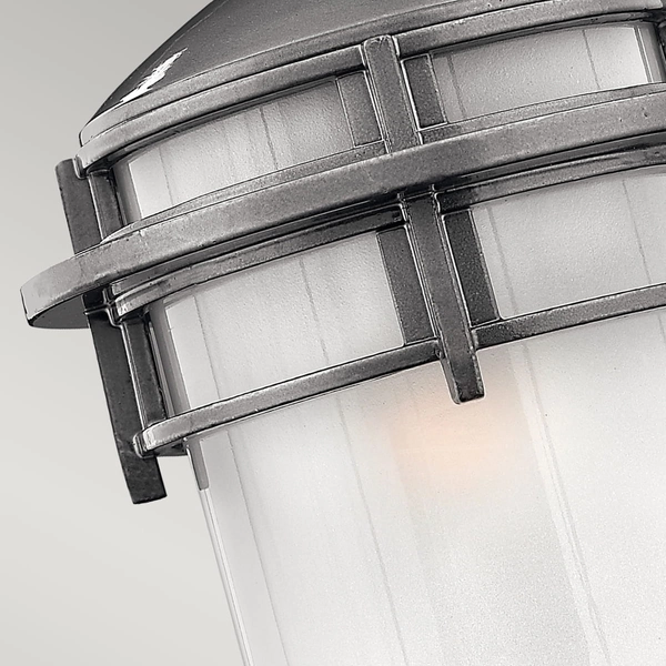 Kinkiet lampa elewacyjna HK-REEF-SM-HE Hinkley styl morski IP44 szary