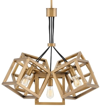 Loftowa lampa wisząca QN-ENSEMBLE5P-BB kostki brązowe