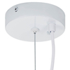 Zwisająca lampa Stone DN429-400 Step kapelusz ufo do kuchni metalowa biała
