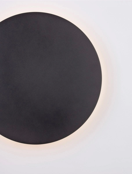 Okrągła lampa ścienna Chica nowoczesna LED 22,5W czarna