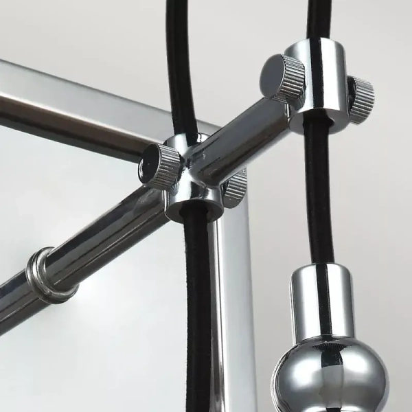 Kinkiet ścienny do salonu LORAS QN-LORAS1 szklany przezroczysty chrom