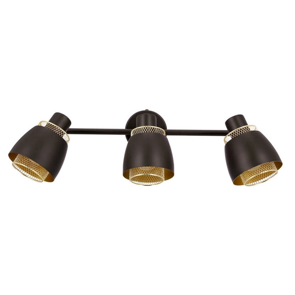 Salonowa lampa sufitowa Aleksandria 93-13767 reflektory czarny złoty