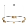 Pierścieniowa lampa wisząca GENESIS ML0378 tubki złote czarne