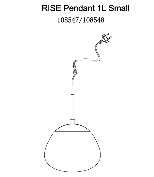 Szklana lampa wisząca Rise 108548 Markslojd klasyczna biała złota