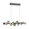 Wisząca lampa E-POPUP czarna przydymiona 2557-15 18xLED 1.8W zmienna barwa