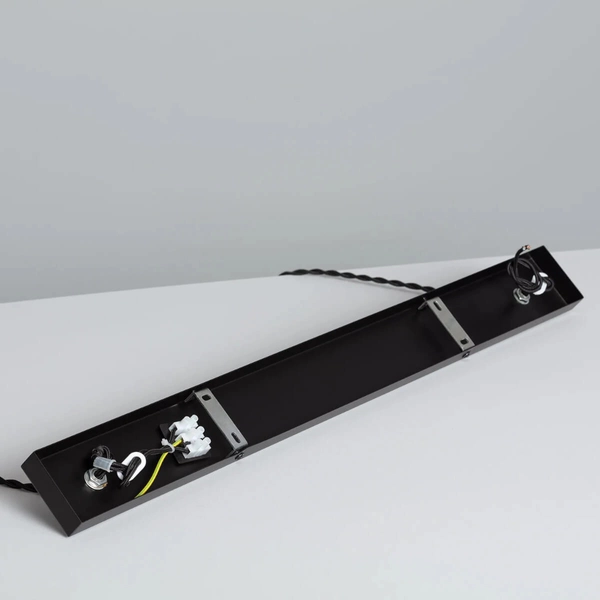 Kuchenna lampa wisząca Retro ABR-RRN-8XE27 Abruzzo metal szkło czarny