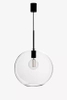 Kulista lampa wiszaca Patera do jadalni ball przezroczysta