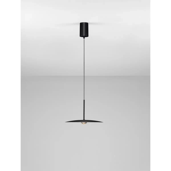 Wisząca lampa nad wyspę JONTILA LE45436 LED 8W 3000K talerz czarny