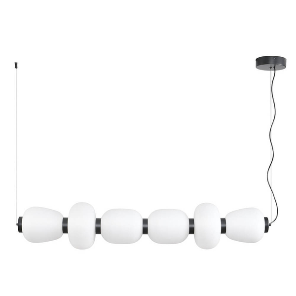 Lampa wisząca BRILLA ST-CP241210-6L BLACK WHITE LED 69W 3000K czarny biały