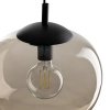 Kulista lampa wisząca VIBE 4677 szklana do sypialni czarny bursztynowy