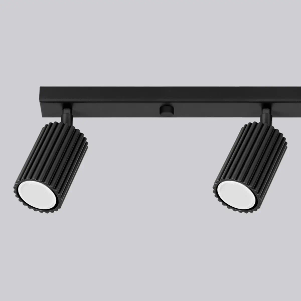 Lampa sufitowa na listwie KARBON SL.1584 tubki regulowane czarne