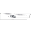 Kinkiet LAMPA ścienna SPLASH ML5722 Milagro łazienkowa OPRAWA metalowa LED 16W 4000K nad lustro IP44 chrom