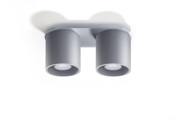 Downlight LAMPA sufitowa SL.0055 metalowa OPRAWA tuby szare