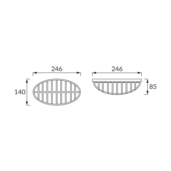 Plafon sufitowy hermetyczny Aqua 02371 Ideus IP54 zewnętrzny biały