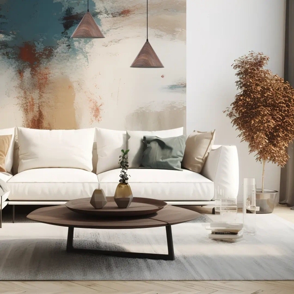 Stożkowa lampa wisząca BOSCO MLP0871 do salonu brązowa