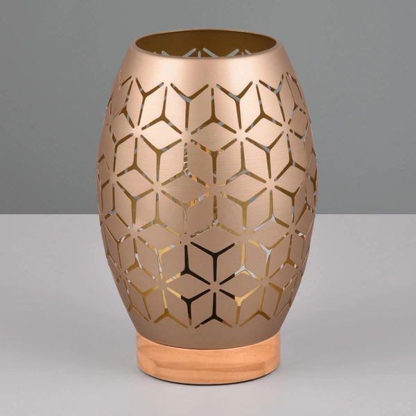 Stołowa lampka Bidar R51571065 RL Light wzorzysta brązowa złota