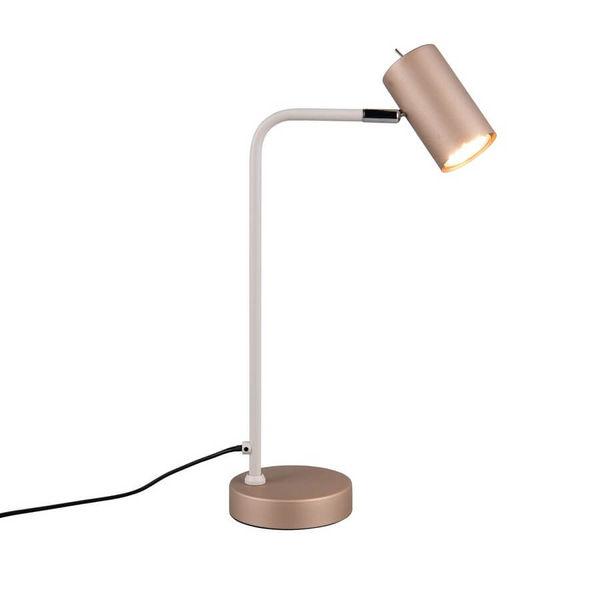 Stołowa lampka nocna VANTOS DL165512400 regulowana z wtyczką brązowa
