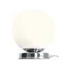 Okrągła lampa stojąca Ball 1076B4_M Aldex na biurko szklana kula chrom