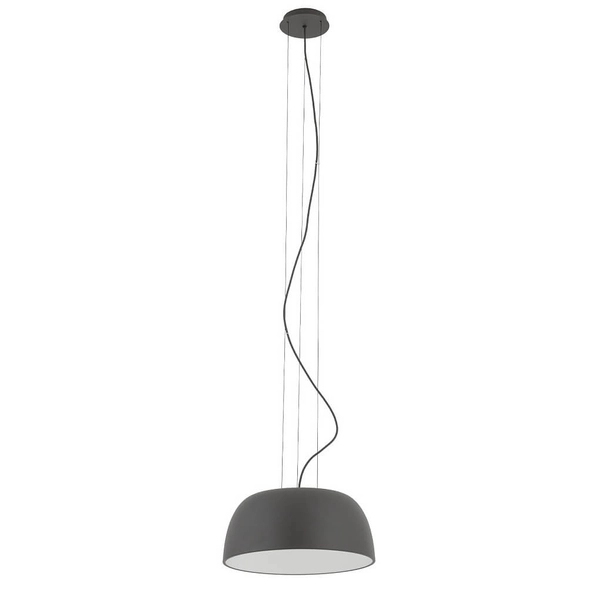Sypialniana lampa wisząca Satellite 11227 Nowodvorski kopuła ciemna szara