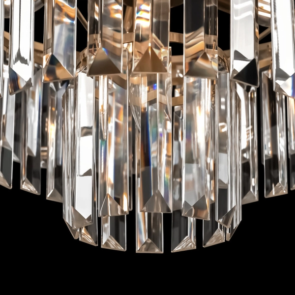 Lampa wisząca glamour Revero MOD085PL-07BS Maytoni kryształowa mosiądz