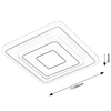 Biały plafon Taneli 6960 kwadratowa lampa LED 12W 3000K-6000K do biura