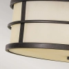 LAMPA sufitowa FE-FUSION-F Elstead FEISS okrągła OPRAWA metalowy plafon brąz biały