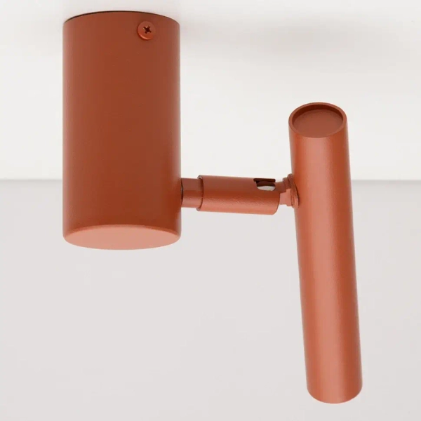 Minimalistyczna lampa sufitowa Sopel 41467 ruchoma tubka ceglana