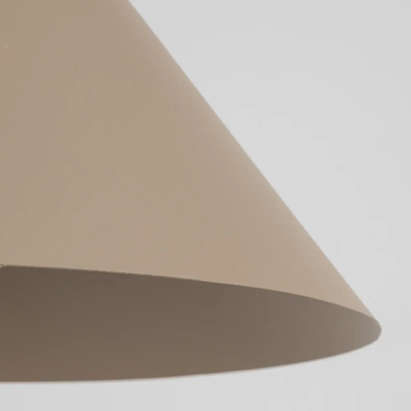 Loftowa wisząca lampa Cono 10621 stożkowa do jadalni beżowy