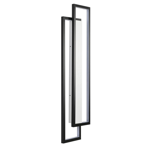 Naścienna lampa SYMMETRY ST-MD1027S LED 19W 3000K ramki do salonu czarna