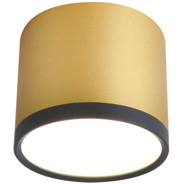 Sufitowa lampa 2275956 okrągła plafon LED 9W 4000K metalowy złoty czarny