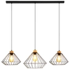 Wisząca LAMPA loft RAQUELLE 187349304 Britop klatki OPRAWA metalowa ZWIS industrialny czarny