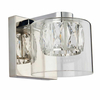 Szklana lampa ścienna Verina 76521 Endon do salonu transparentny chrom