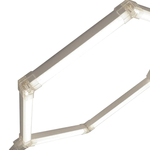 Geometryczny plafon Geometric New LP-0209/1C 4K LED 4000K IP44 biały