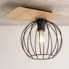 Czarny plafon Cyber 32357 kuchenna lampa nasufitowy druciak