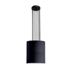 Sufitowa lampa tkaninowa IHI 9042 Dohar tuba metalowa czarna
