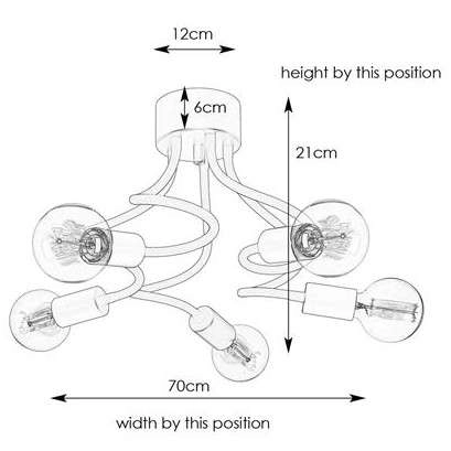 Sufitowa LAMPA loftowa MEDUSA 107931 Markslojd industrialna OPRAWA metalowy plafon peszel wysięgniki czarne