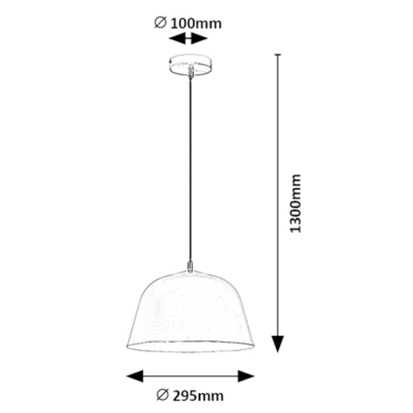 Industrialna lampa wisząca Malia 3095 szary zwis nad wyspę kuchenną