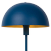 Stołowa LAMPA stojąca SIEMON 45596/01/35 Lucide metalowa LAMPKA biurkowa kopuła niebieska