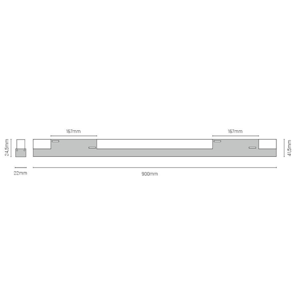Lampa do systemu szynowego Komatsu 6550 Shilo LED 36W 4000K magnetyczna czarna