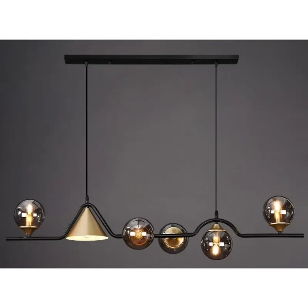 Molekułowa wisząca lampa MISTA CGMISTA120BK do salonu czarny