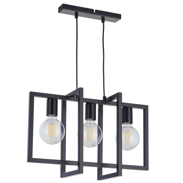 Loftowa LAMPA wisząca EDEN 32235 Sigma metalowa OPRAWA zwis do salonu czarny