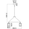 Żyrandol LAMPA zewnętrzna Ashland  KL-ASHLANDBAY-5P Elstead KICHLER ogrodowa OPRAWA metalowy ZWIS outdoor IP44 cynk przezroczysty