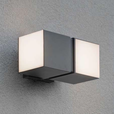 Lampa elewacyjna CUBA 5193801118 LED 23W 3000K kinkiet outdoor IP54 szary