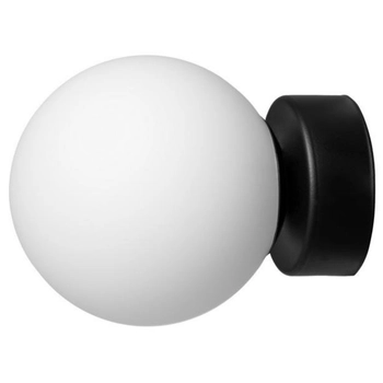 Kinkiet salonowy ASTRA 20778102 szklana kula przyścienna czarna