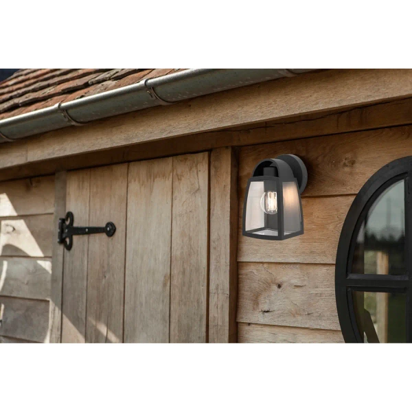 Ścienna latarenka KELSEY 5273702012 Lutec IP44 ogrodowa loftowa czarna
